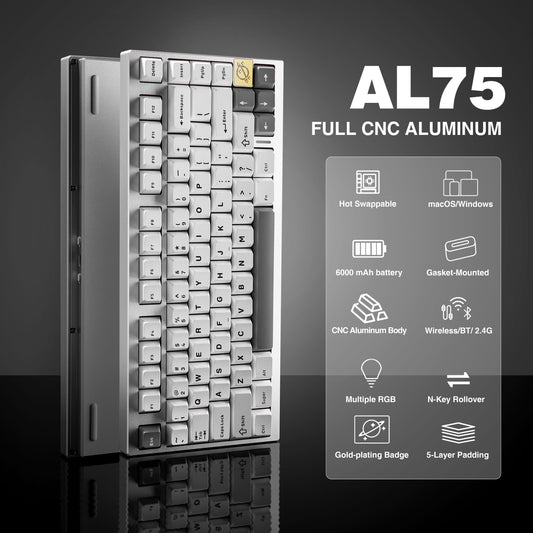[In stock] YUNZII AL75 Mechanical Keyboard