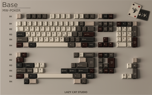 [GB] Milkyway Poker Keycap Set by Lazy Cat Studio
